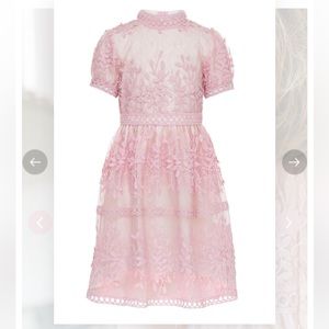 Ivy City Co. Girls Mini Sicily Dress in pink. Size 12-18 month.